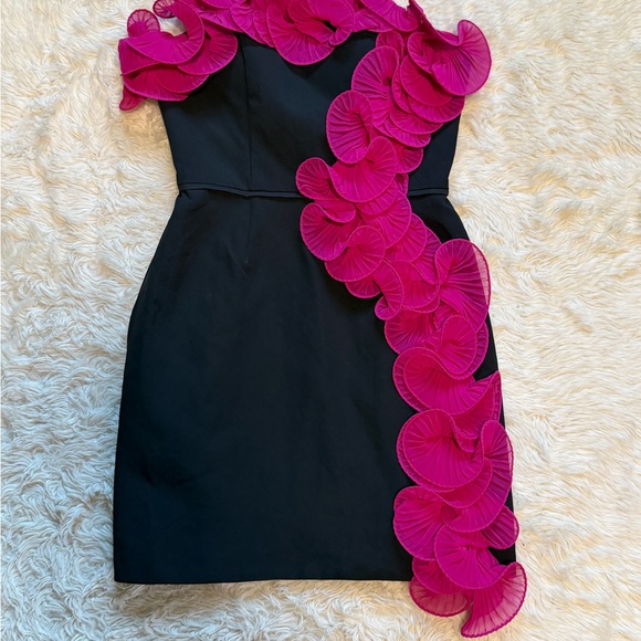 NWT leena for Mac Duggal 49642 Strapless Ruffle Dress - Size 2 - Picture 4 of 9